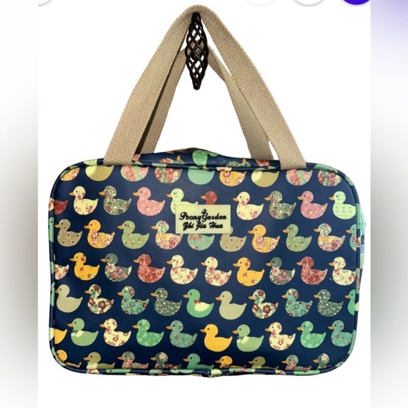 Peony Garden Other - Peony Garden Duck Print Insulated Work Lunch Bag Cooler Tote Reusable Lunch Tote